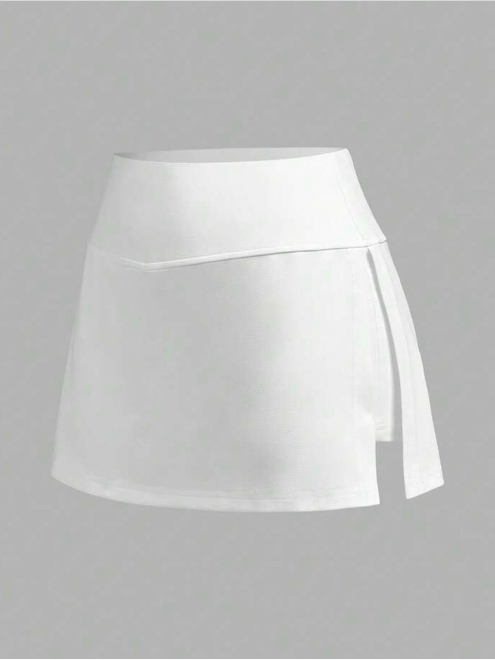 888. SHEIN EZwear White Side-Slit Tennis Skort Medium Tennis Golf Pickle Ball